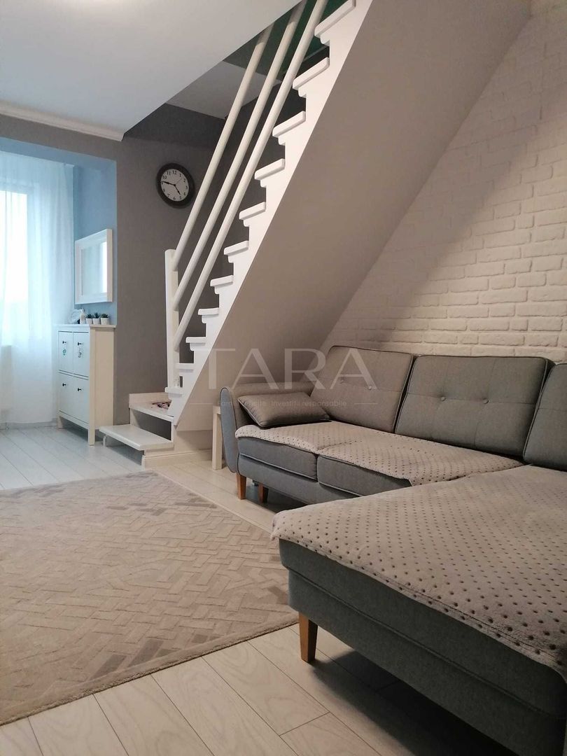 Apartament 70 mp, scara interioară, curte, parcare și boxă, mobilat. - Poză 4