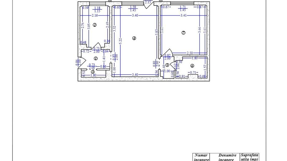 Apartament 2 camere Fundeni | Etaj 1 | 50 mp | Renovat - Schiță 23