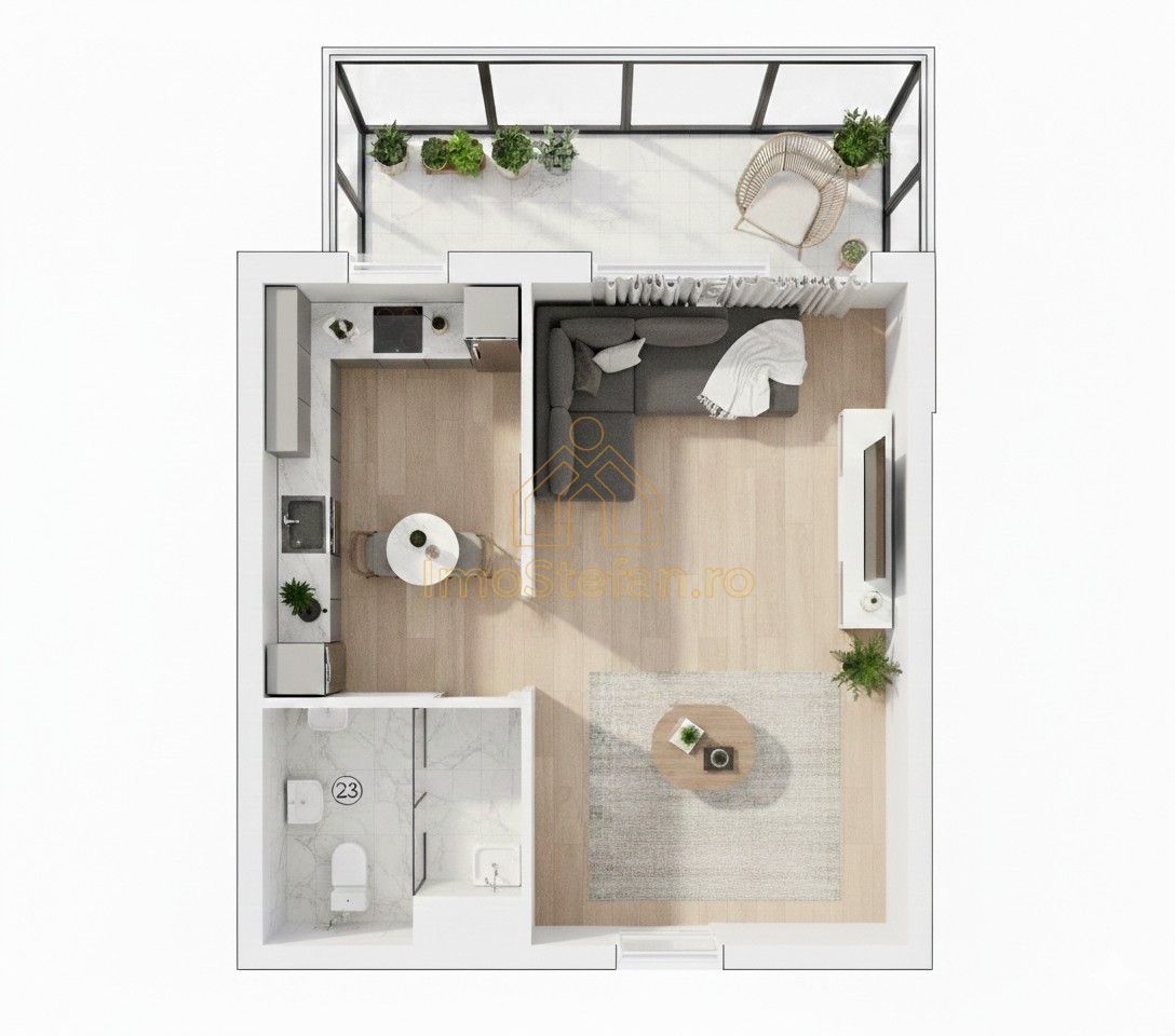 Studio Mamaia Nord Mobilat Utilat | Gaz | 2 Lifturi | Zona Profi - Poză 3