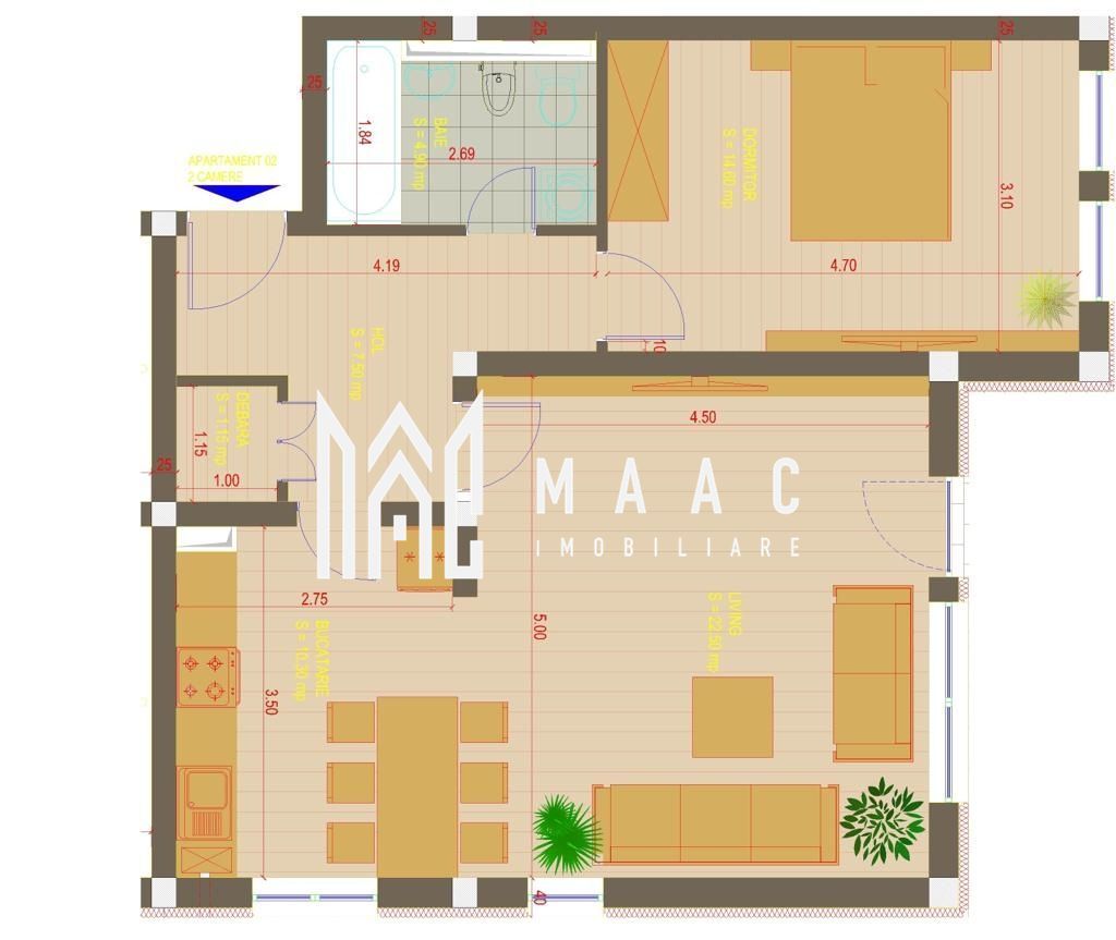 Apartament 2 camere de închiriat | Șelimbăr | grădină | 3 parcări - Poză 8
