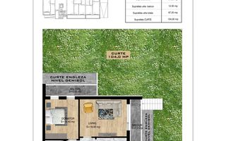 Apartament 2 camere cu Gradina 104mp Th Pallady Sector 3 - Poză 3