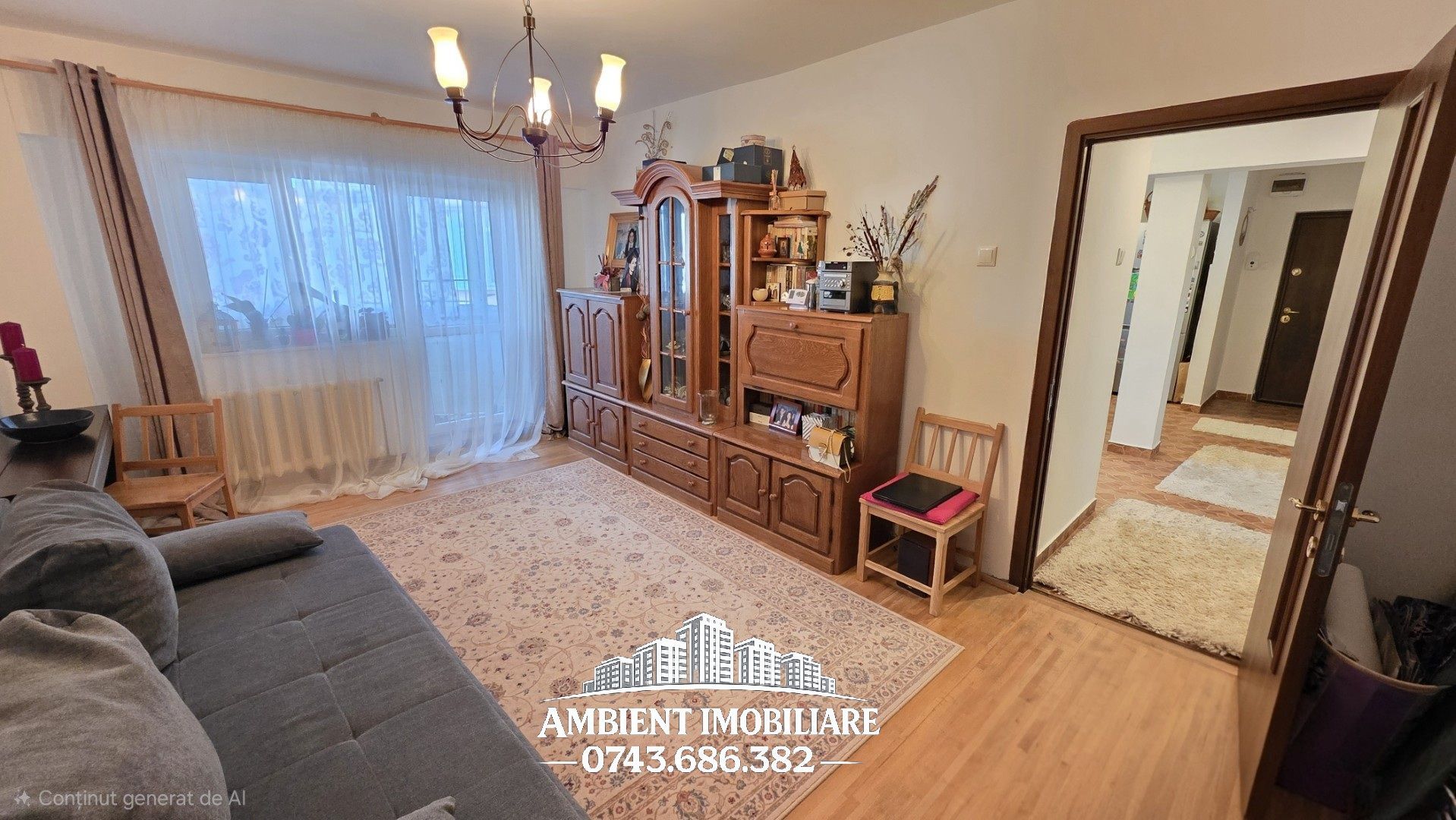 Apartament cu 4 camere, etaj 3, nemobilat, zona TRAIAN; - Poză 5