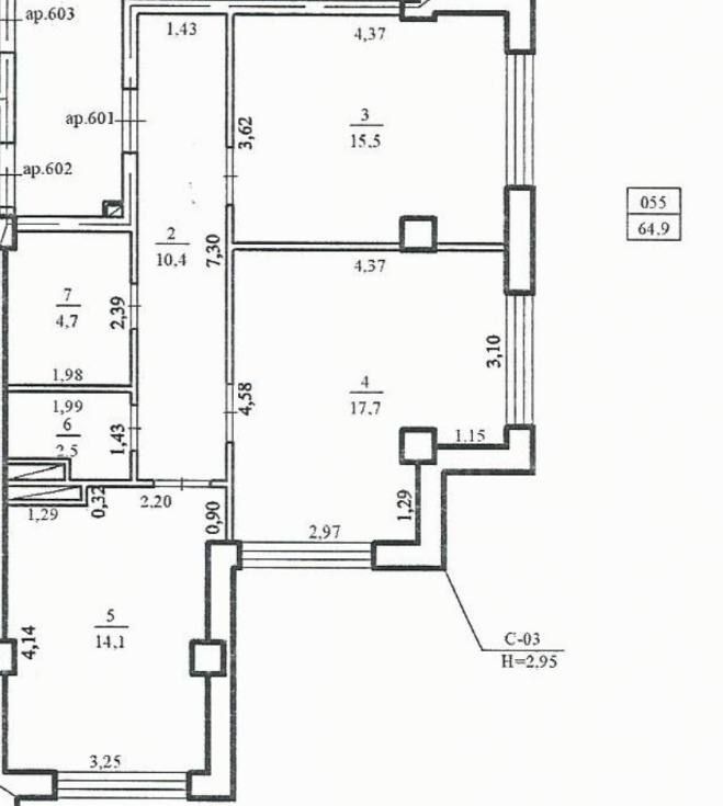 Vânzare, apartament, 2 camere + living, str. Ialoveni, Telecentru - Poză 3