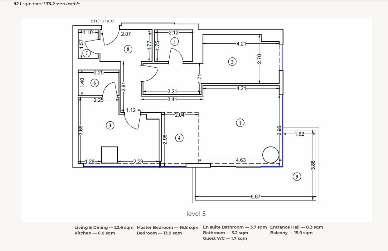 3 CAMERE || UpSite FLOREASCA+boxa si loc de parcare incluse 500.000 +TVA - Schiță 16