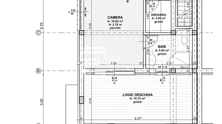 Casă modernă | 4 camere | 3 băi | Terasă 18,75 mp | Selimbar – Str. Triajului - Schiță 8