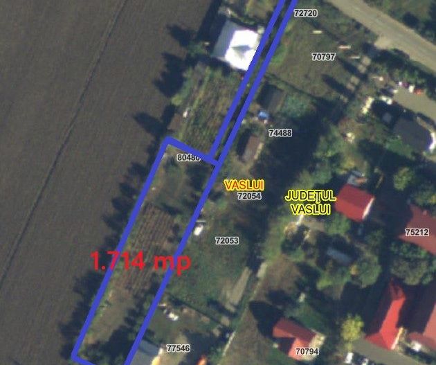 TEREN INTRAVILAN 1.700 mp, VASLUI zona DGASPC Vaslui; - Poză 2