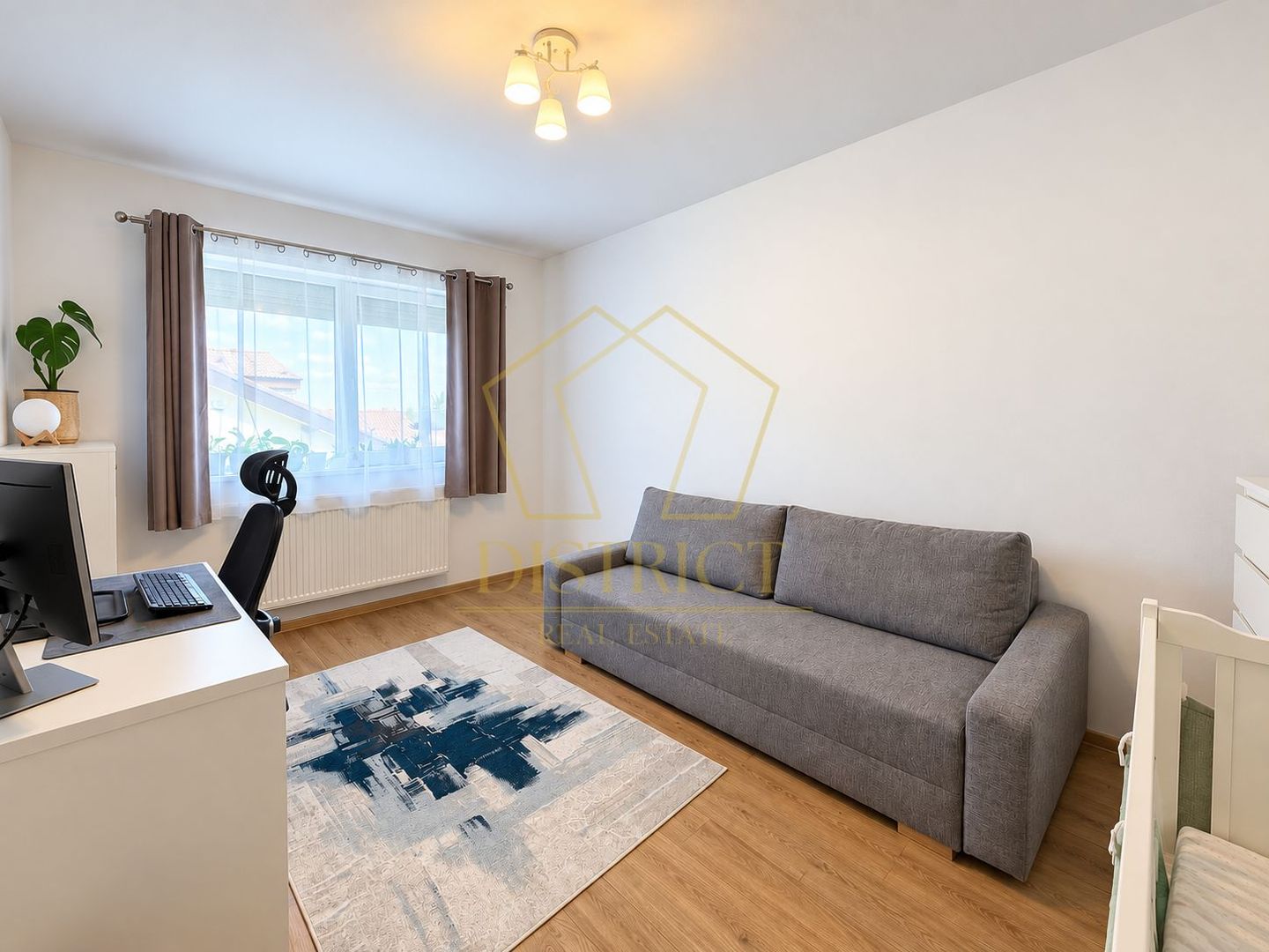Apartament Superb cu 3 camere mobilat | terasa de 12 mp | Giroc | asfalt. - Poză 11