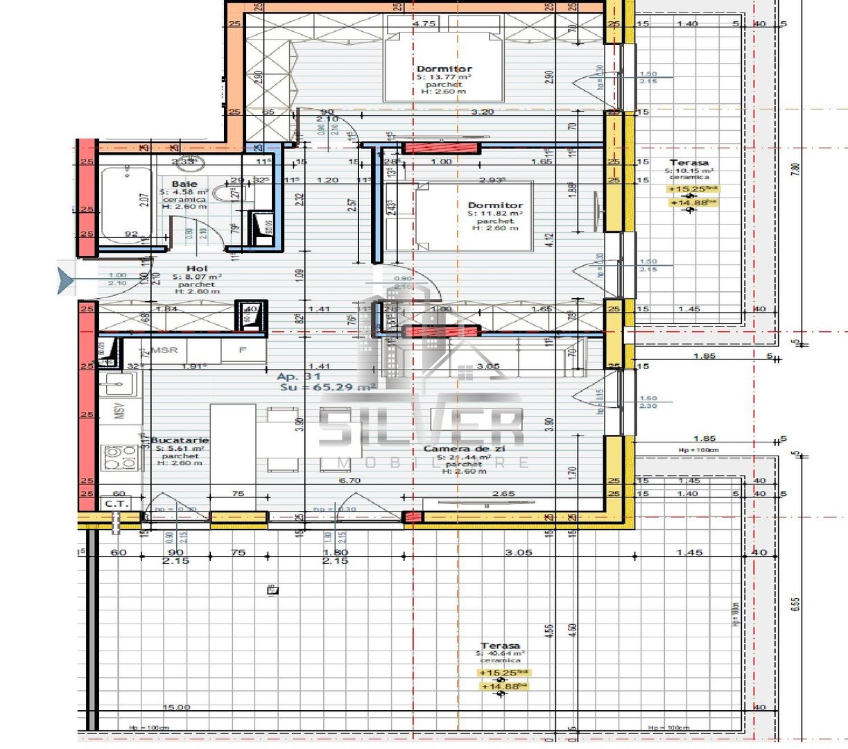 Apartamente 2 - 3 camere finisate in Floresti, zona Somesului - Poză 15