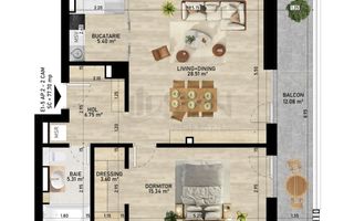 REA1026796 Apartament 2 camere I Gemina by the lake - Poză 3