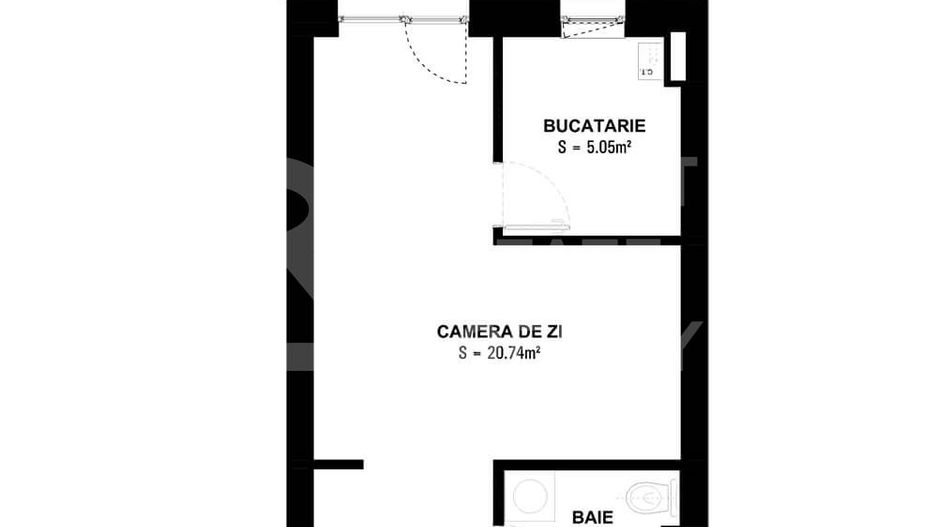 Vânzare, garsonieră, 1 cameră tip 1C, Hils Brauner, București - Poză 14