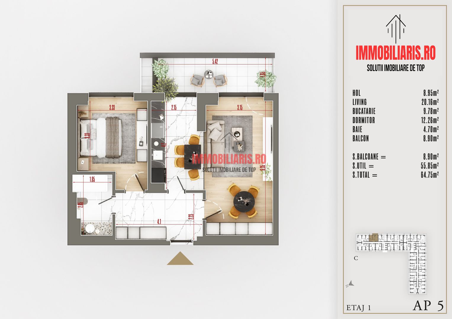 Metrou N. Teclu, Ansamblu Nou, Etaj Intermediar, Birou De Vânzări - Poză 2