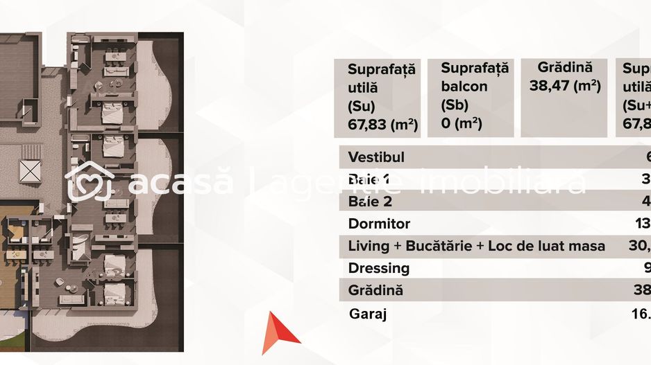 Direct de la DEZVOLTATOR. Apartament cu grădina și garaj - Poză 7