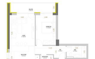 NU RATA 2 CAMERE OPEN SPACE URBAN PLAZA TERASĂ PARCARE ETAJ 7 - Poză 9