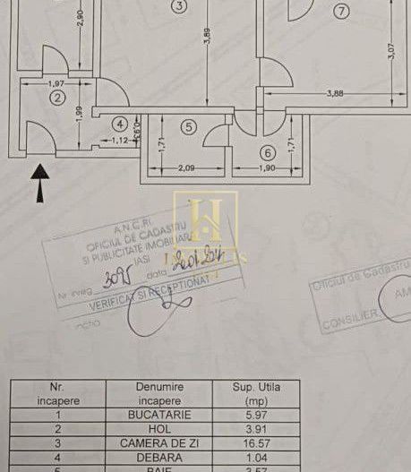 Apartament 2 camere-SD-et.1- 53mp-Central - Poză 5