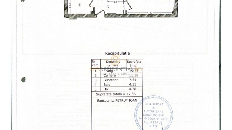 Apartament 2 camere | Complet mobilat și utilat | Parcare Inclusa - Schiță 8