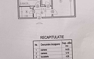 Apartament tip studio 2 camere – Zona Brancoveanu, Sector 4 - Schiță 10