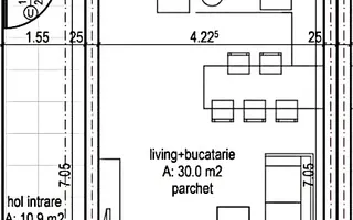 Apartament 2 camere + gradina 50 mp, la cheie , Cristian - Schiță 14