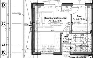 Vilă duplex 4 camere, 125 mp utili, Splaiul Unirii - Schiță 7