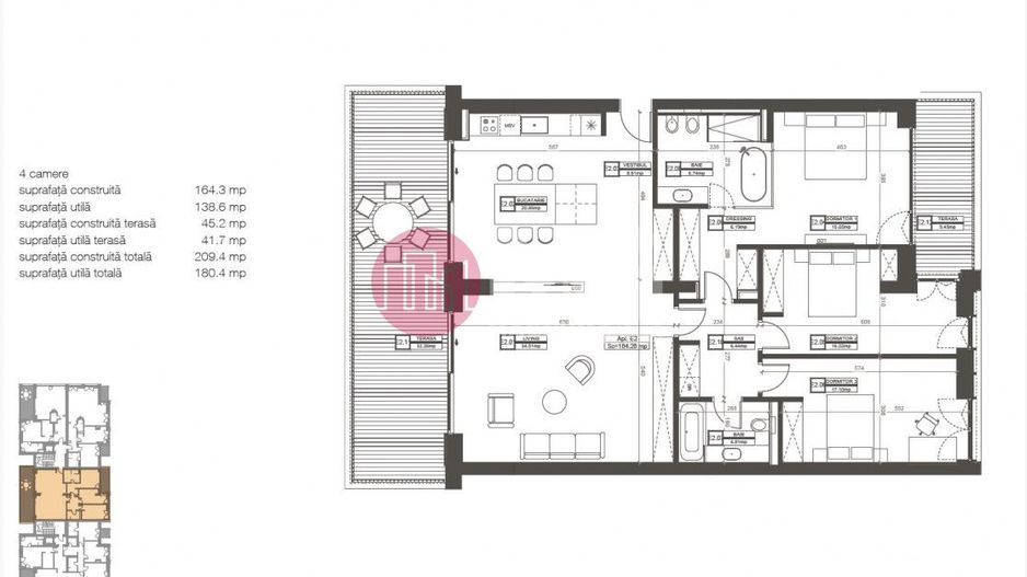 Apartament exclusivist de vanzare- Dorobanti Capitale (Varsovia 6) - Poză 17