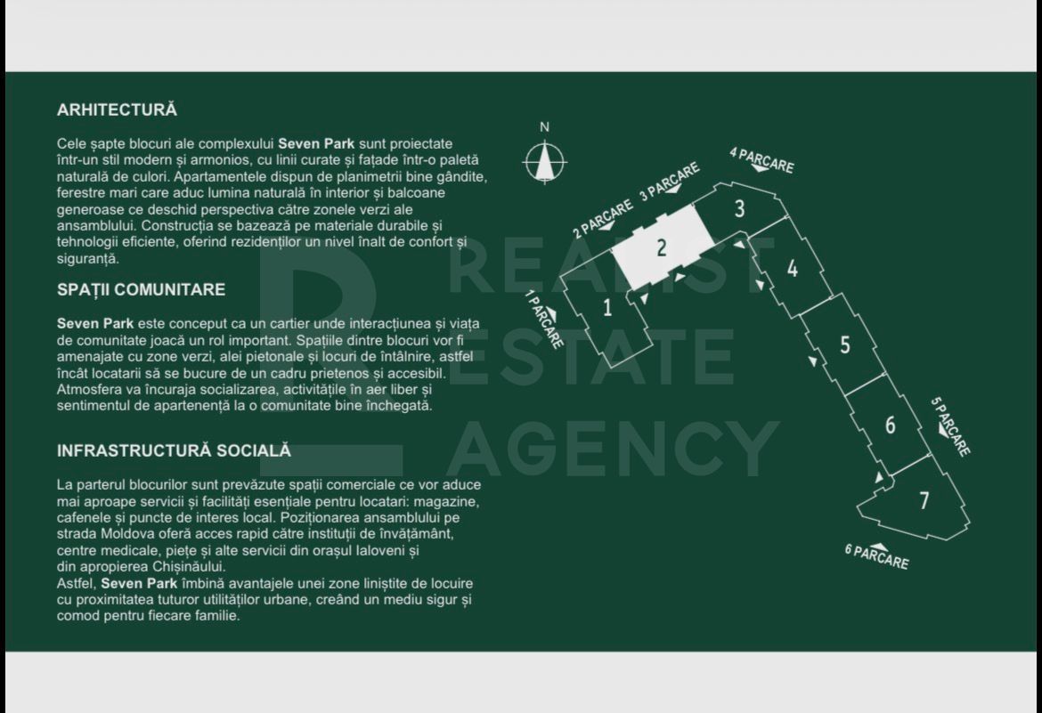 Vânzare, apartament 2 camere, complexul SEVEN Park - Ialoveni - Poză 3