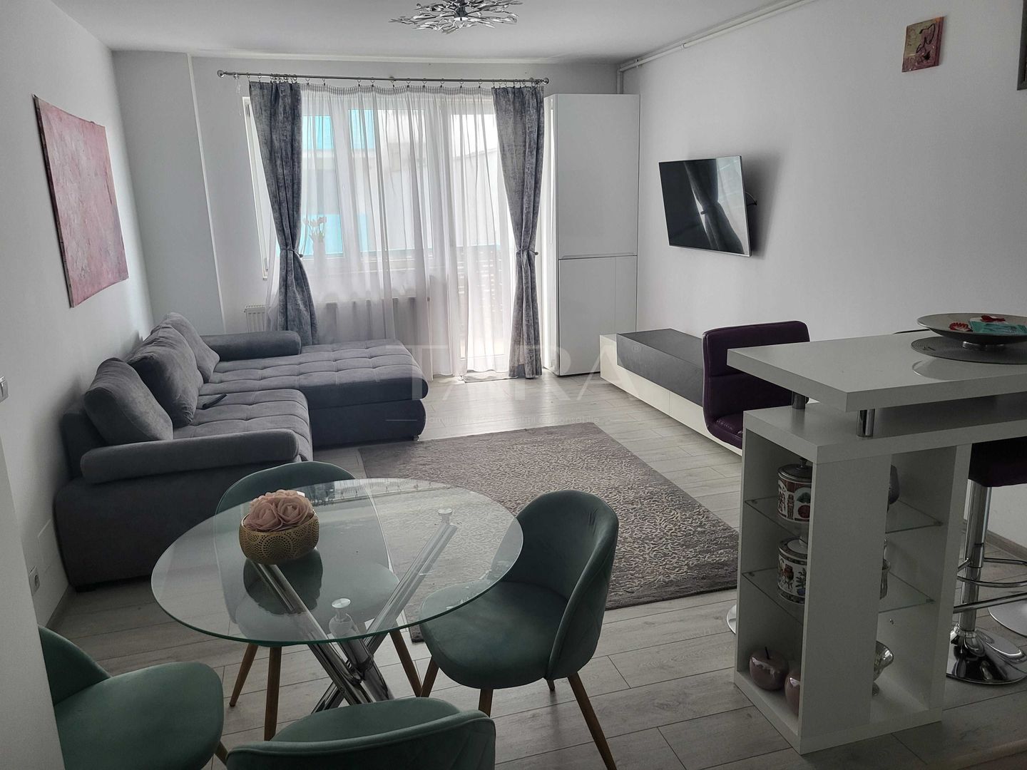 Apartament 2 camere lângă Vivo, complet mobilat și utilat. - Poză 1