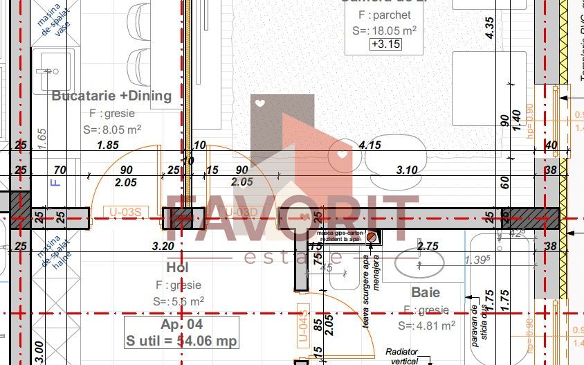 Etaj 1. Decomandat. Finisaje la alegere. Bloc NOU - Poză 15