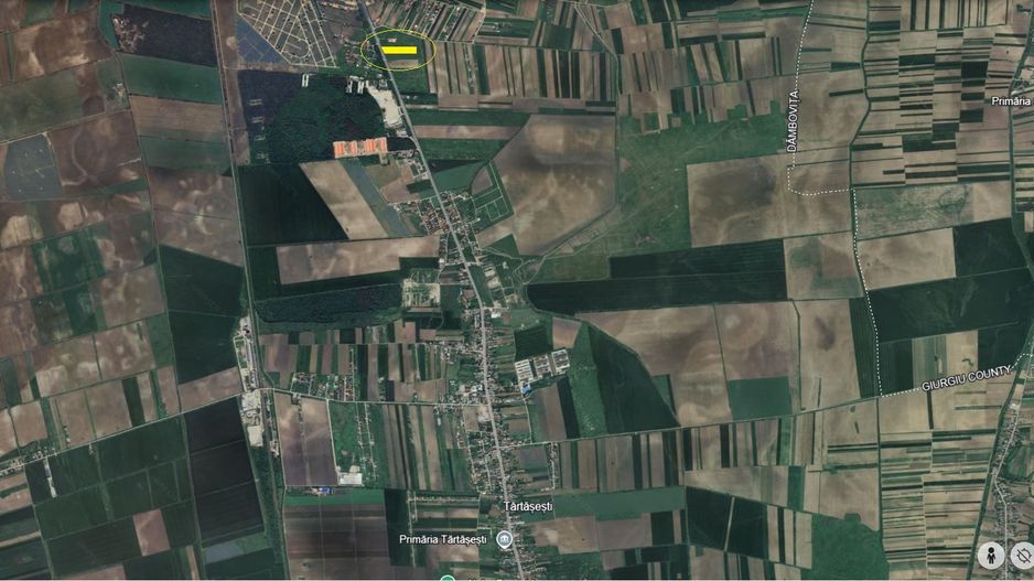 TARTASESTI - 8.478 mp. teren intravilan cu deschidere de 33 m. la DN7 - Poză 2