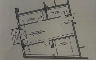 Apartament finisat la cheie! Bloc nou! zona Piata Mihai Viteazu! - Schiță 11