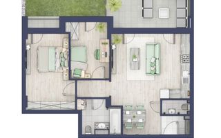 Chirie apartament 3 camere Turnisor Sibiu - Schiță 15