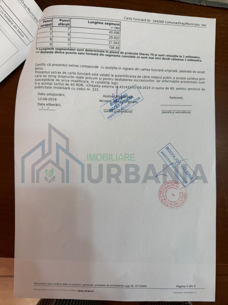 Teren intravilan 17.599 mp, zona Aeroport Iasi – oportunitate de investitie si dezvoltare - Poză 3