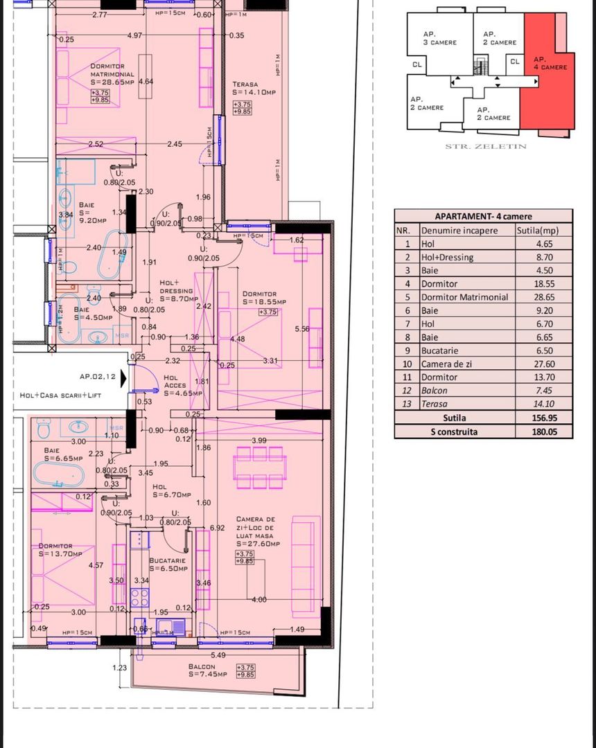 Apartament spatios 4 camere  I Aviatiei - Poză 2