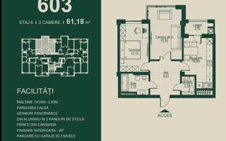 Vânzare, apartament 2 camere, complexul SEVEN Park - Ialoveni - Poză 7
