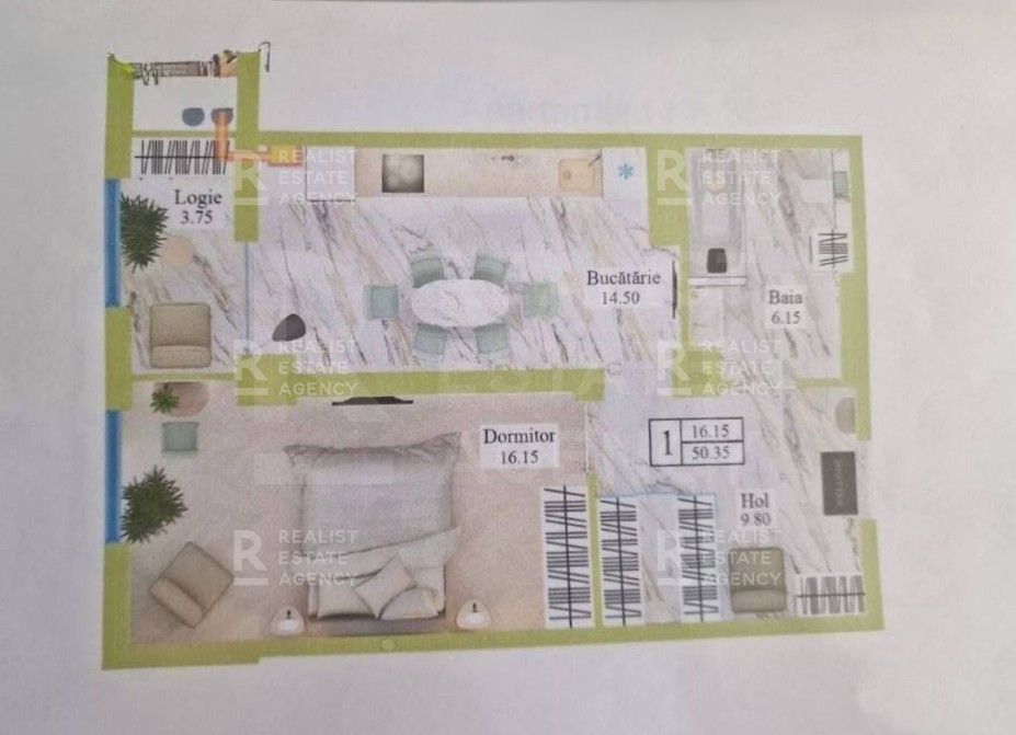 Vânzare, apartament, 1 cameră, strada Grădina Botanică, Botanica - Poză 4