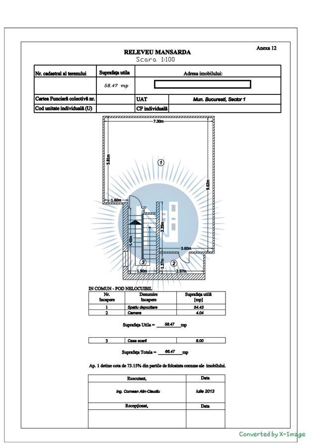 Etaj 1 plus mansarda in vila - Poză 11