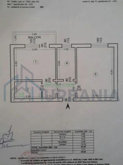 De vanzare apartament 2 camere decomandat, Tatarasi, etaj intermediar - Poză 1