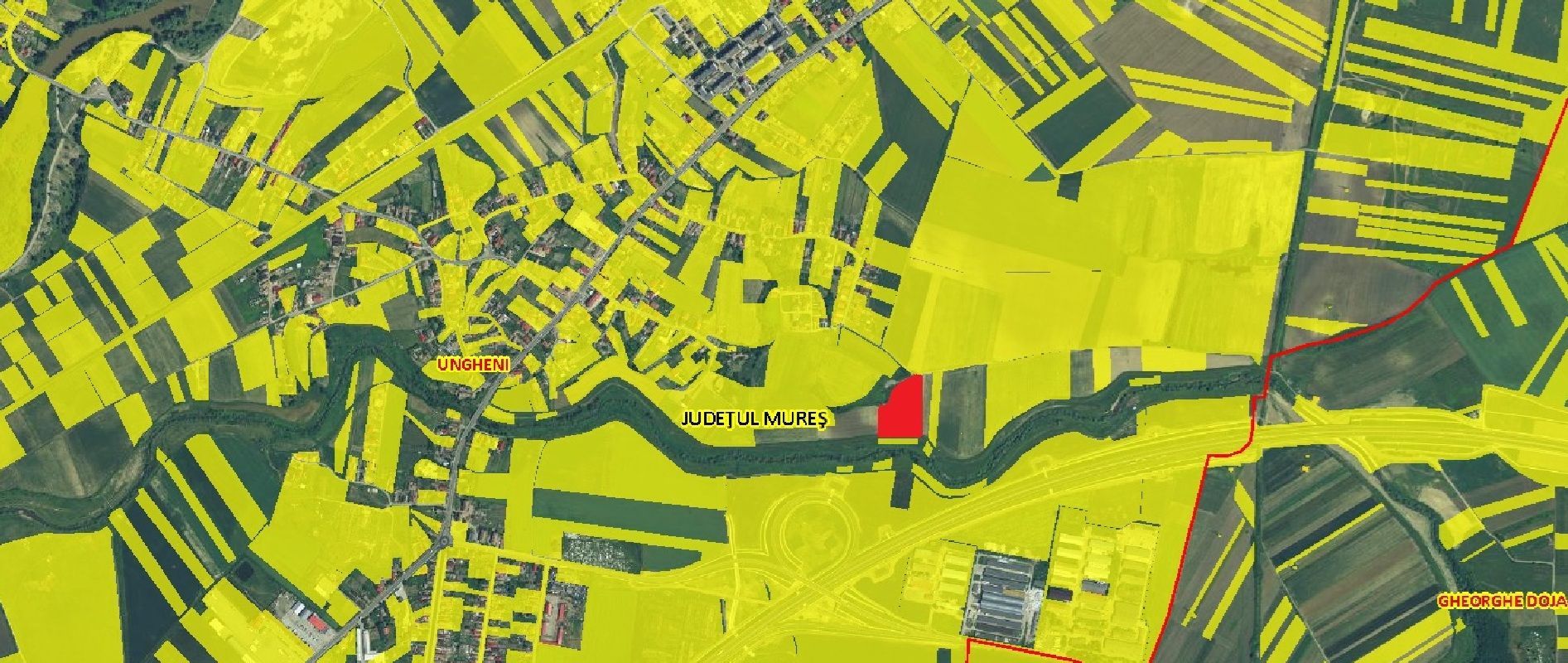 P 1193 - Teren de 10600 mp în jud. Mureș, Ungheni - Poză 2