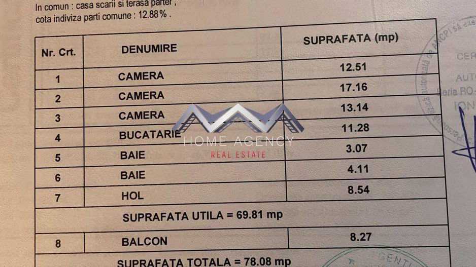 Apartament 3 camere | decomandat, mobilat, utilat, 2 locuri parcare - Schiță 13