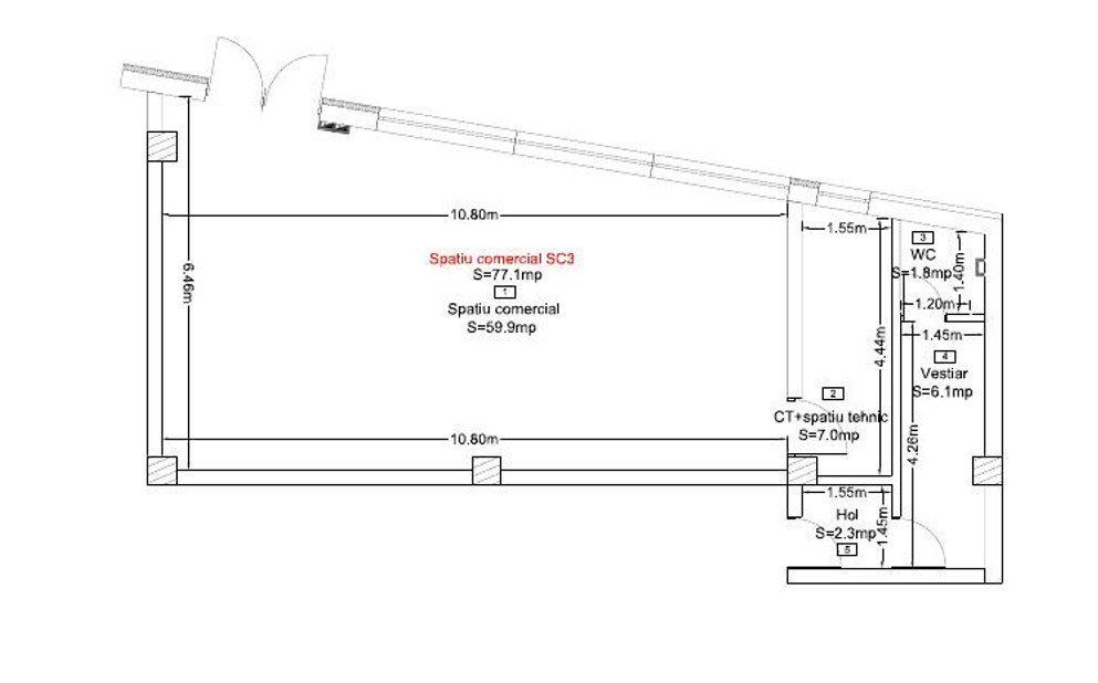 Spatiu comercial Dambu Rotund | Cladire Noua | Parcare - Poză 3
