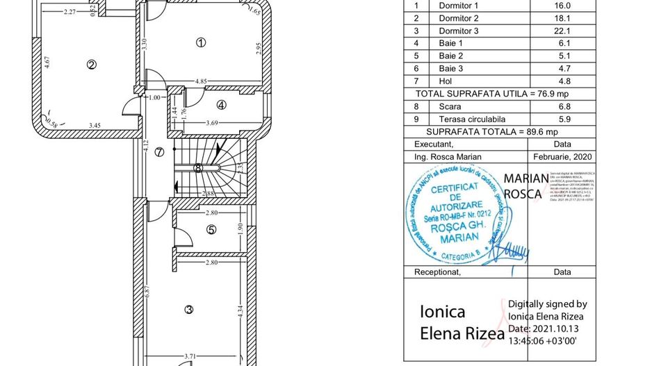 Vilă + piscină în Corbeanca, preț promo 399.000€, 2 locuri de parcare - Schiță 14