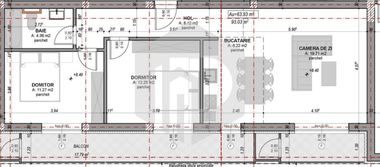 Doamna Stanca - Apartament 3 camere - 64 mpu - LA Cheie - Poză 1