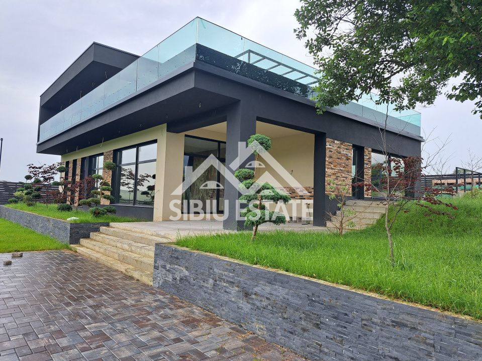 Casa Sibiu Cisnadioara, garaj, piscina, terase panoramice - Poză 27