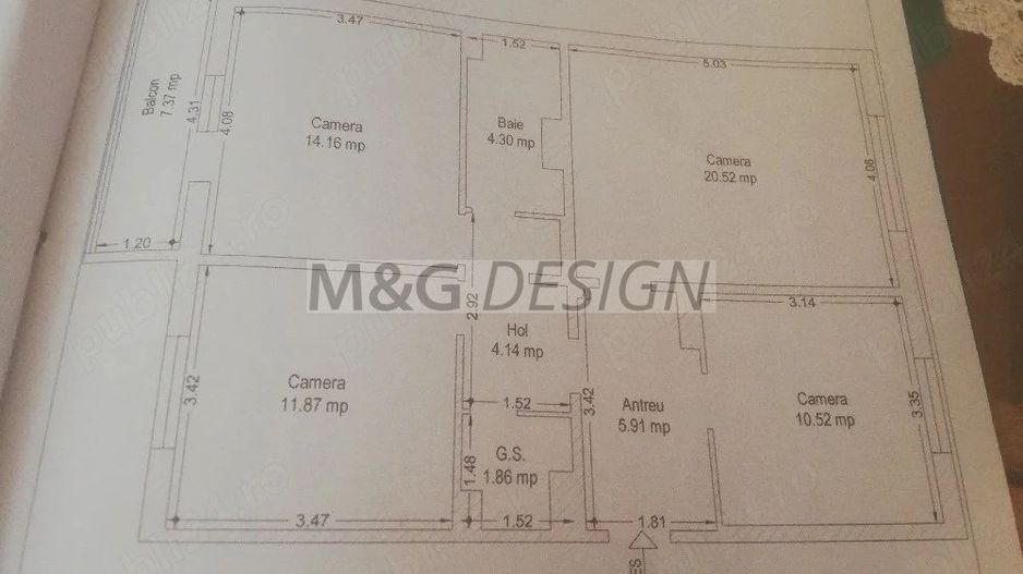 Apartament 3 camere Shopping City - Poză 1