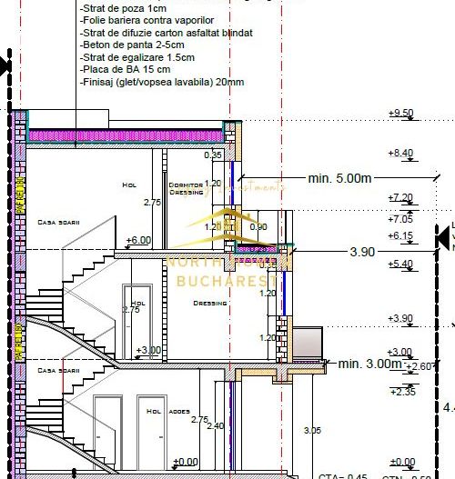 Vând vila în duplex 4 camere, 3 dormitoare, 4 bai, 2 locuri parcare - Poză 21