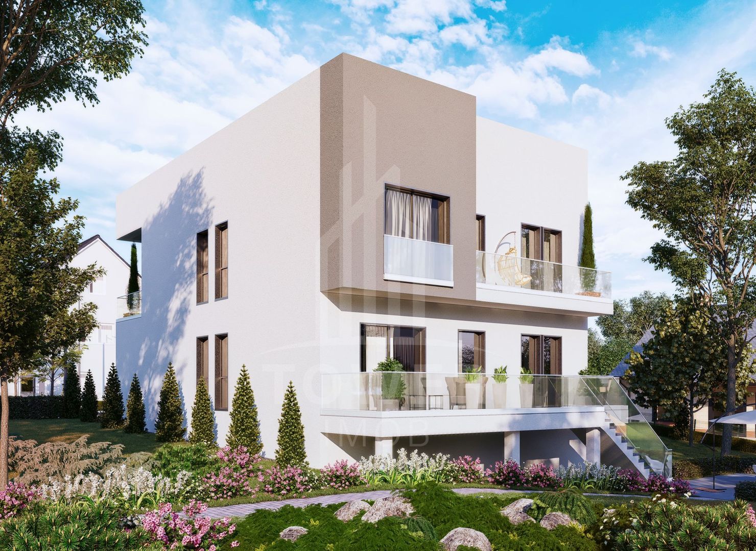 Casă modernă în Cisnădioara / Cisnădie – vedere către Cetatea Cisnădioara - Poză 2