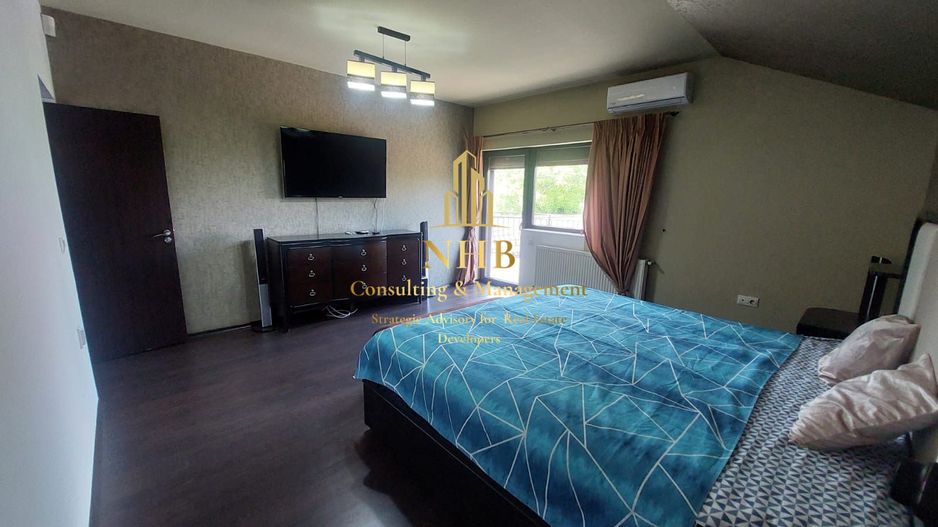 Vila de inchiriat 5 camere cu piscina -P+1- 208 mp Tunari- Pipera - Poză 45