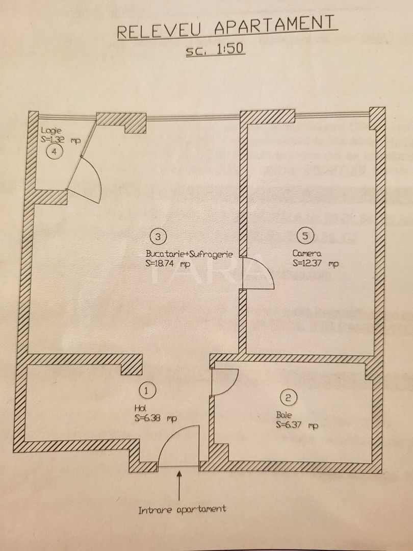 Apartament cu 2 camere, mobilat și utilat la etajul intai. - Poză 8