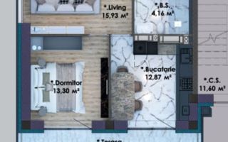 Vânzare, apartament 1 dormitor șoseaua Hîncești, Telecentru - Poză 2