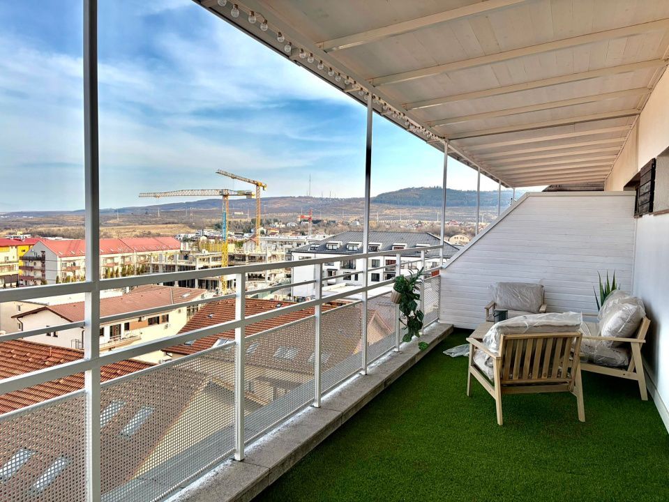 Penthouse pe 2 niveluri l 160 mp utili l terase 75 mp l parcare l B. Z - Poză 16
