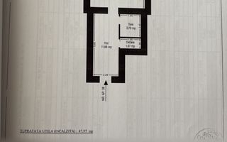 Apartament 1 camera decomandata, in Centru, langa Tribunal! - Schiță 2