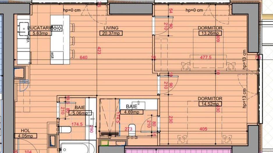 Apartament 3 camere I One High District I - Poză 8